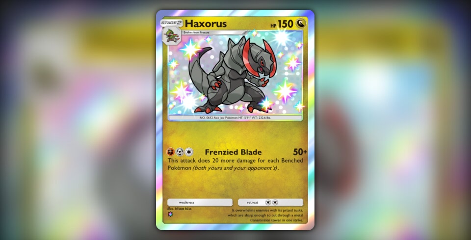 Haxorus (Mega Shine #110/117, 1-Star Shiny) | Pokmon TCG Pocket