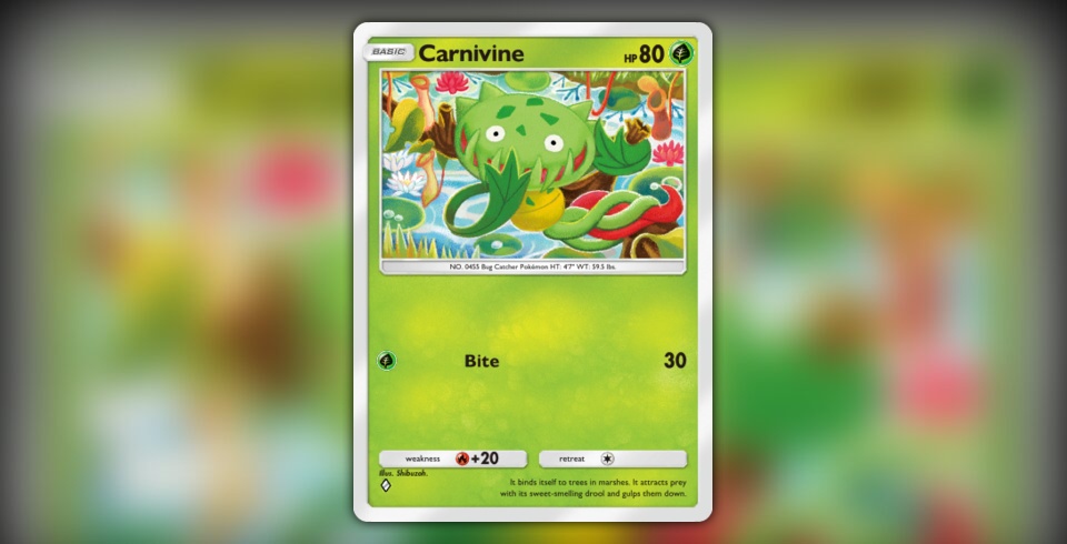 Carnivine (Pulsing Aura #14/234, 1-Diamond) | Pokmon TCG Pocket