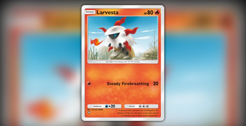 Larvesta (Pulsing Aura #31/234, 1-Diamond) | Pokmon TCG Pocket