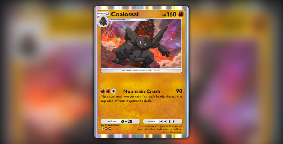 Coalossal (Pulsing Aura #94/234, 3-Diamonds) | Pokmon TCG Pocket
