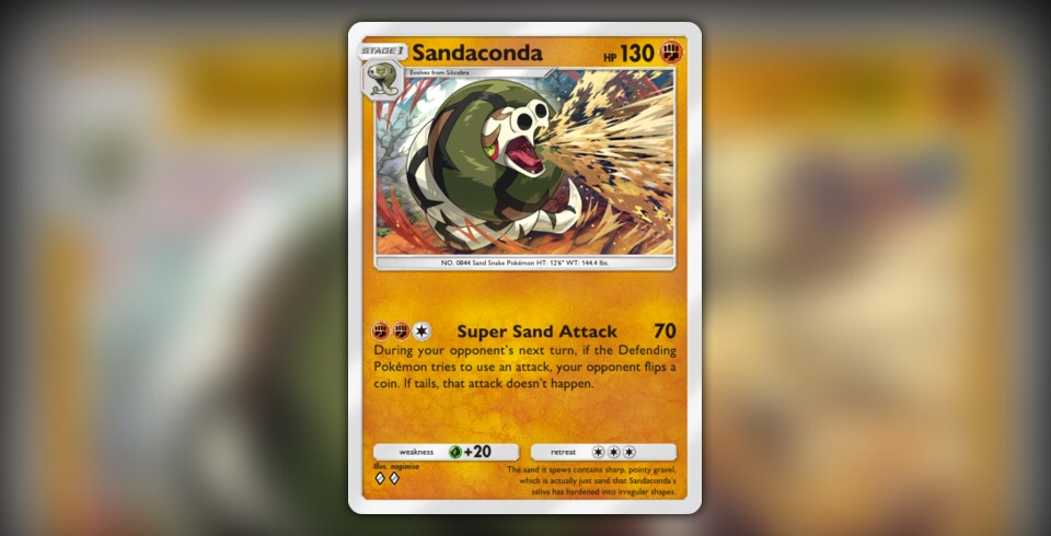 Sandaconda (Pulsing Aura #96/234, 2-Diamonds) | Pokmon TCG Pocket