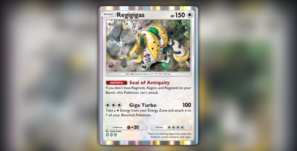 Regigigas (Pulsing Aura #134/234, 3-Diamonds) | Pokmon TCG Pocket