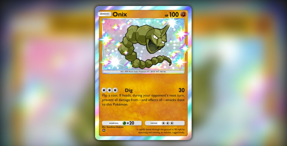 Onix (Pulsing Aura #211/234, 1-Star Shiny) | Pokmon TCG Pocket