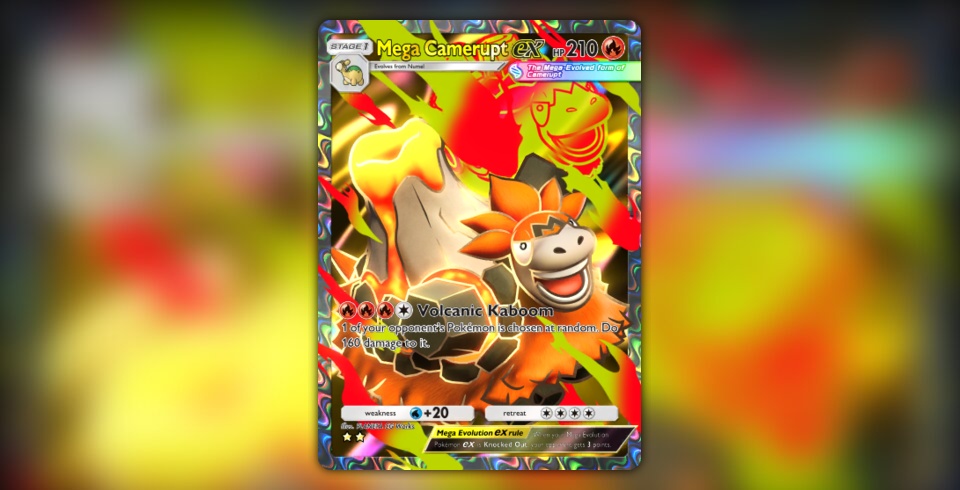 pokemon mega camerupt card Amazon.com: Pokemon - Mega Camerupt ex - 022/132 - ME01: Mega Evolution  (MEG) - Double Rare main image 1