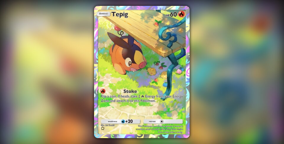 Tepig (Pulsing Aura #161/234, 1-Star) | Pokmon TCG Pocket Tepig (Pulsing Aura #161/234, 1-Star) | Pokmon TCG Pocket