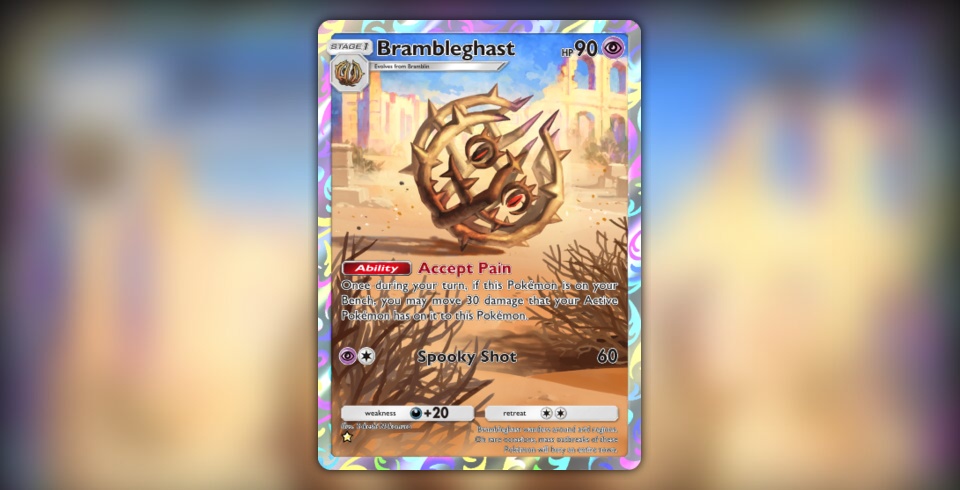 Brambleghast (Pulsing Aura #167/234, 1-Star) | Pokmon TCG Pocket