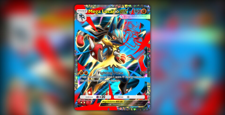 Mega Lucario ex (Pulsing Aura #184/234, 2-Stars) | Pokmon TCG Pocket