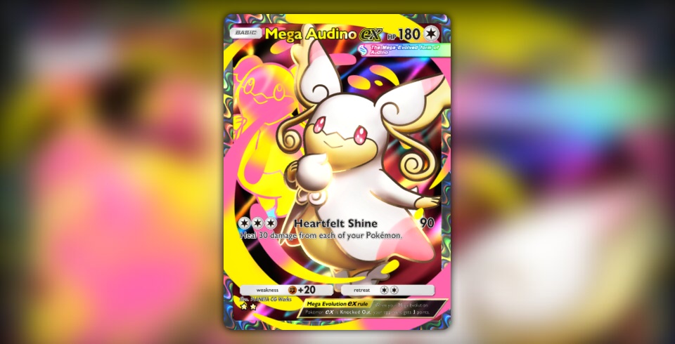 Mega Audino ex (Pulsing Aura #189/234, 2-Stars) | Pokmon TCG Pocket