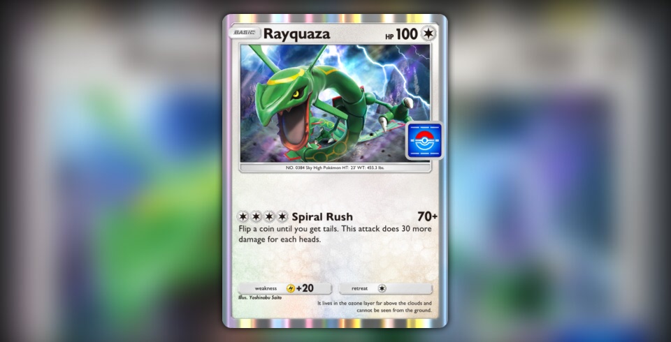 Rayquaza (#63, 🎁, PROMO-A) • Pokémon TCG Pocket