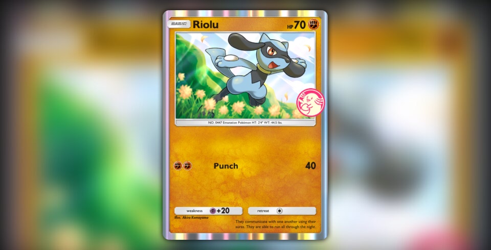 Riolu (#59, 🎁, PROMO-A) • Pokémon TCG Pocket